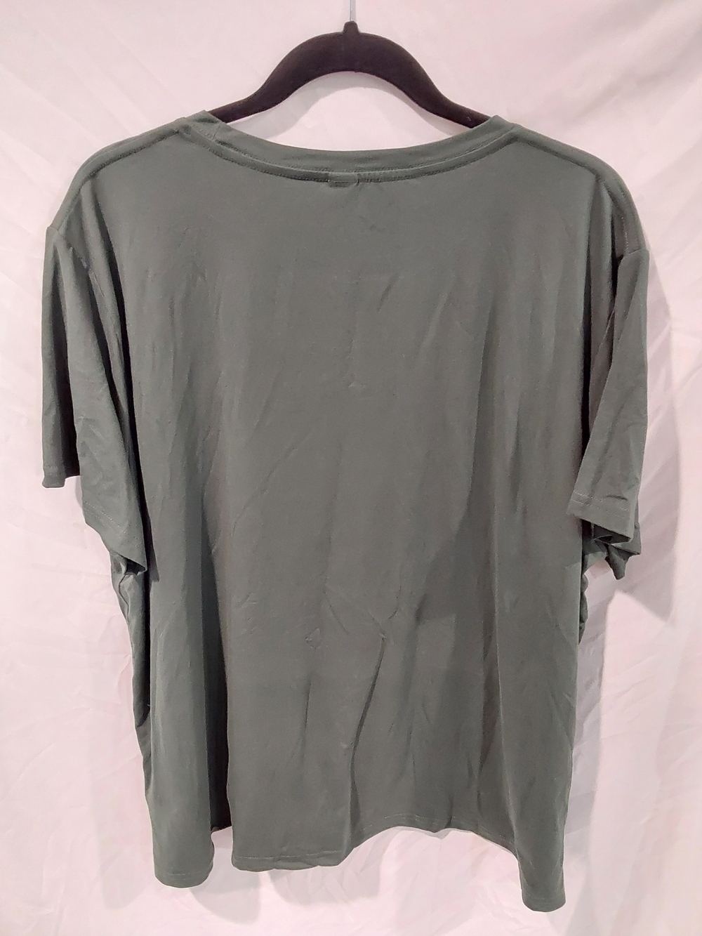 Womens Gray Crescent Graphic Short Sleeve Tee - Picture 3 of 4